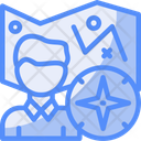 پیش‌نمایش فایل person-with-a-map-and-compass-for-direction-10385707 از پک شغل منصسرگرم‌کنندهه