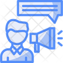 پیش‌نمایش فایل person-with-a-megaphone-for-communication-10385709 از پک شغل منصسرگرم‌کنندهه