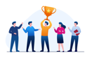 پیش‌نمایش فایل lift-a-trophy-5639404 از پک دستاورد و هدف