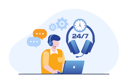 پیش‌نمایش فایل 24-hours-customer-support-5656804 از پک خدمات مشتری