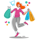 پیش‌نمایش فایل woman-doing-online-shopping-4023827 از پک تجارت الکترونیک