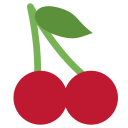 پیش‌نمایش فایل cherry-fruit-emoj-symbol-food از پک خوراکی و نوشیدنی تویموجی