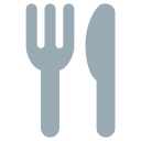 پیش‌نمایش فایل fork-and-knife-cooking-kitchen-emoj-symbol از پک خوراکی و نوشیدنی تویموجی