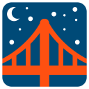 پیش‌نمایش فایل bridge-at-night-view-peace-walk-emoj-symbol از پک سفر و مکان های توئیجی