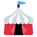 پیش‌نمایش فایل circus-tent-tambu-fun-enjoyment-emoj از پک سفر و مکان های توئیجی