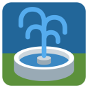 پیش‌نمایش فایل fountain-water-garden-decoration-emoj-symbol از پک سفر و مکان های توئیجی