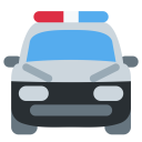 پیش‌نمایش فایل police-car-patroling-vehicle-safety-emergency-emoj-symbol-1 از پک سفر و مکان های توئیجی