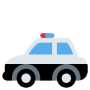 پیش‌نمایش فایل police-car-patroling-vehicle-safety-emergency-emoj-symbol از پک سفر و مکان های توئیجی