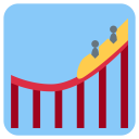 پیش‌نمایش فایل roller-coaster-amusement-park-ride-enjoyment-fun-emoj از پک سفر و مکان های توئیجی