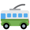 پیش‌نمایش فایل trolleybus-trolley-bus-tram-on-road-transportation-vehicle-emoj-symbol از پک سفر و مکان های توئیجی
