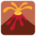 پیش‌نمایش فایل volcano-eruption-mountain-natural-disaster-emoj-symbol از پک سفر و مکان های توئیجی