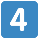 پیش‌نمایش فایل 4-four-digital-number-numerical-numbers از پک شخصیت ها و اعداد