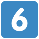 پیش‌نمایش فایل 6-six-digital-number-numerical-numbers از پک شخصیت ها و اعداد
