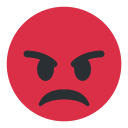 پیش‌نمایش فایل angry-face-mad-pouting-rage-red-emoji از پک صورتک های خندان و مردم