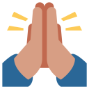 پیش‌نمایش فایل ask-bow-folded-gesture-hand-medium-dark-skin-tone-please-pray-thanks از پک صورتک های خندان و مردم