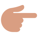 پیش‌نمایش فایل backhand-finger-hand-index-medium-light-skin-tone-point از پک صورتک های خندان و مردم