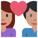 پیش‌نمایش فایل couple-love-man-woman-heart-romance از پک صورتک های خندان و مردم