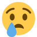 پیش‌نمایش فایل cry-face-sad-tear-emoji از پک صورتک های خندان و مردم