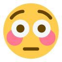 پیش‌نمایش فایل dazed-face-flushed-flirt-cute-emoji از پک صورتک های خندان و مردم
