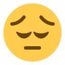 پیش‌نمایش فایل dejected-face-pensive-unhappy-emoji از پک صورتک های خندان و مردم