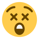 پیش‌نمایش فایل dizzy-face-cross-error-emoji از پک صورتک های خندان و مردم