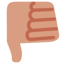 پیش‌نمایش فایل down-hand-medium-skin-tone-thumb از پک صورتک های خندان و مردم