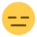 پیش‌نمایش فایل expressionless-face-inexpressive-unexpressive-emoji از پک صورتک های خندان و مردم