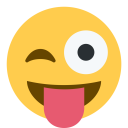 پیش‌نمایش فایل eye-face-joke-tongue-wink-emoji-stuckout از پک صورتک های خندان و مردم