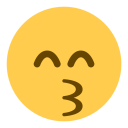 پیش‌نمایش فایل eye-face-kiss-smile-emoji از پک صورتک های خندان و مردم