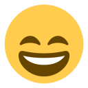 پیش‌نمایش فایل eye-face-mouth-open-smile-happy-emoji از پک صورتک های خندان و مردم