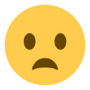 پیش‌نمایش فایل face-frown-big-sad-emoji از پک صورتک های خندان و مردم