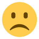 پیش‌نمایش فایل face-frown-slight-emoji از پک صورتک های خندان و مردم
