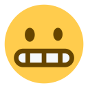 پیش‌نمایش فایل face-grimace-happy-emoji از پک صورتک های خندان و مردم