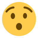 پیش‌نمایش فایل face-hushed-stunned-surprised-emoji از پک صورتک های خندان و مردم