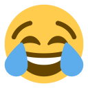 پیش‌نمایش فایل face-joy-laugh-tear-emoji-happy از پک صورتک های خندان و مردم