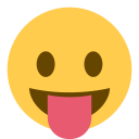 پیش‌نمایش فایل face-tongue-stuck-out-emoji از پک صورتک های خندان و مردم