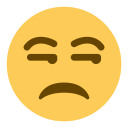 پیش‌نمایش فایل face-unamused-unhappy-angry-emoji از پک صورتک های خندان و مردم