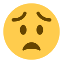 پیش‌نمایش فایل face-worried-sad-emoji از پک صورتک های خندان و مردم
