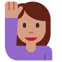 پیش‌نمایش فایل gesture-hand-happy-medium-skin-tone-raised از پک صورتک های خندان و مردم