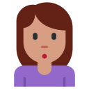 پیش‌نمایش فایل gesture-medium-dark-skin-tone-pouting-person-woman-lady از پک صورتک های خندان و مردم