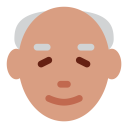 پیش‌نمایش فایل man-medium-skin-tone-old از پک صورتک های خندان و مردم