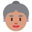 پیش‌نمایش فایل old-woman-medium-skin-ton از پک صورتک های خندان و مردم
