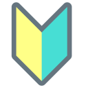 پیش‌نمایش فایل beginner-chevron-green-japanese-leaf-tool-yellow از پک نمادها