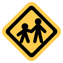 پیش‌نمایش فایل child-crossing-pedestrian-traffic از پک نمادها