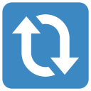 پیش‌نمایش فایل clockwise-vertical-arrows-reload از پک نمادها