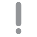 پیش‌نمایش فایل exclamation-mark-outlined-punctuation-gray از پک نمادها
