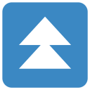 پیش‌نمایش فایل fast-up-arrow-double-button از پک نمادها