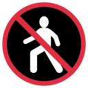 پیش‌نمایش فایل forbidden-no-not-pedestrian-prohibited از پک نمادها