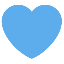 پیش‌نمایش فایل heart-like-love-blue از پک نمادها