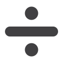 پیش‌نمایش فایل heavy-module-division-sign-rounded-math از پک نمادها